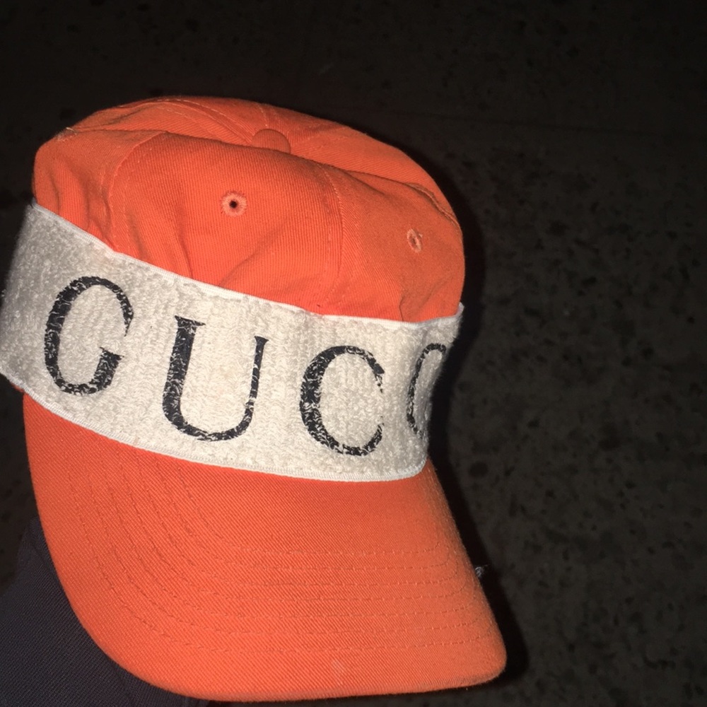Gucci headband hat color orange only a few made